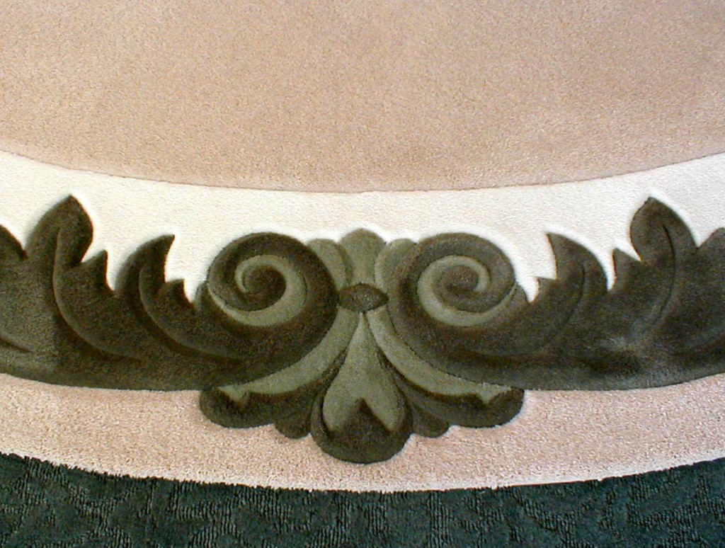 broadloom area rug close-up