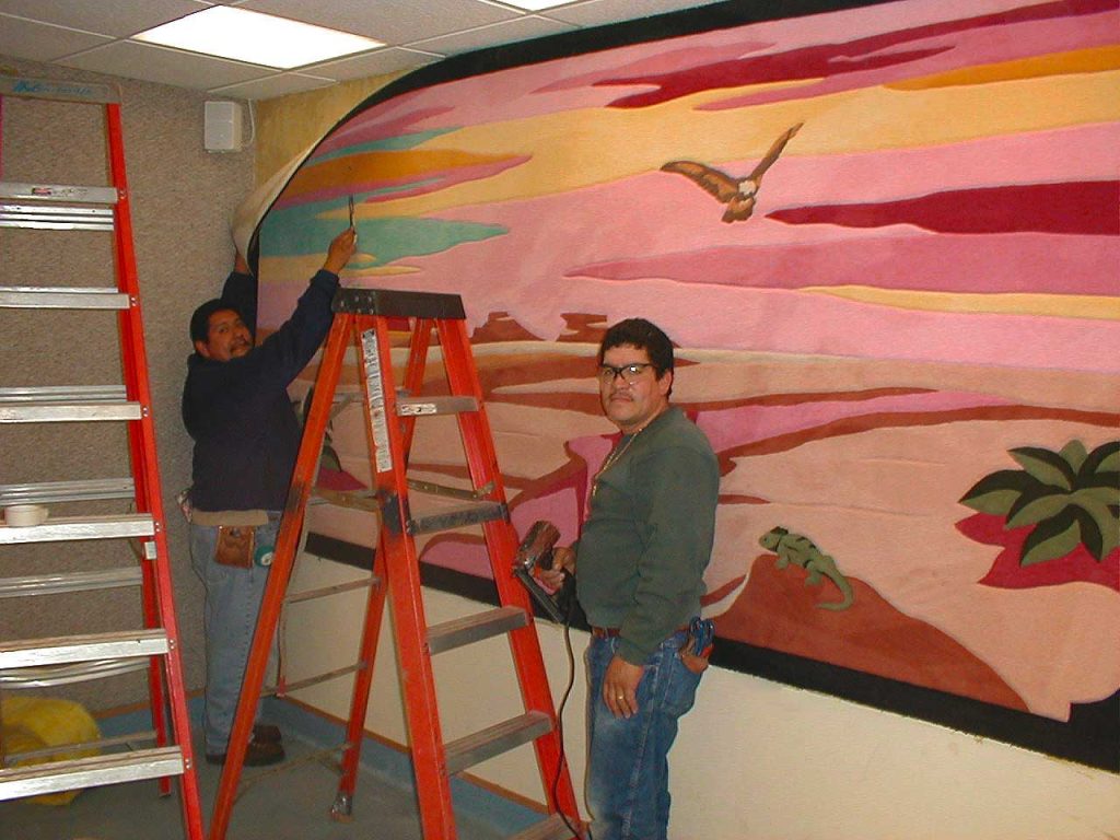 hanging wall tapestry made from broadloom carpet