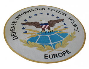 DISA Europe US Gov logo carpet