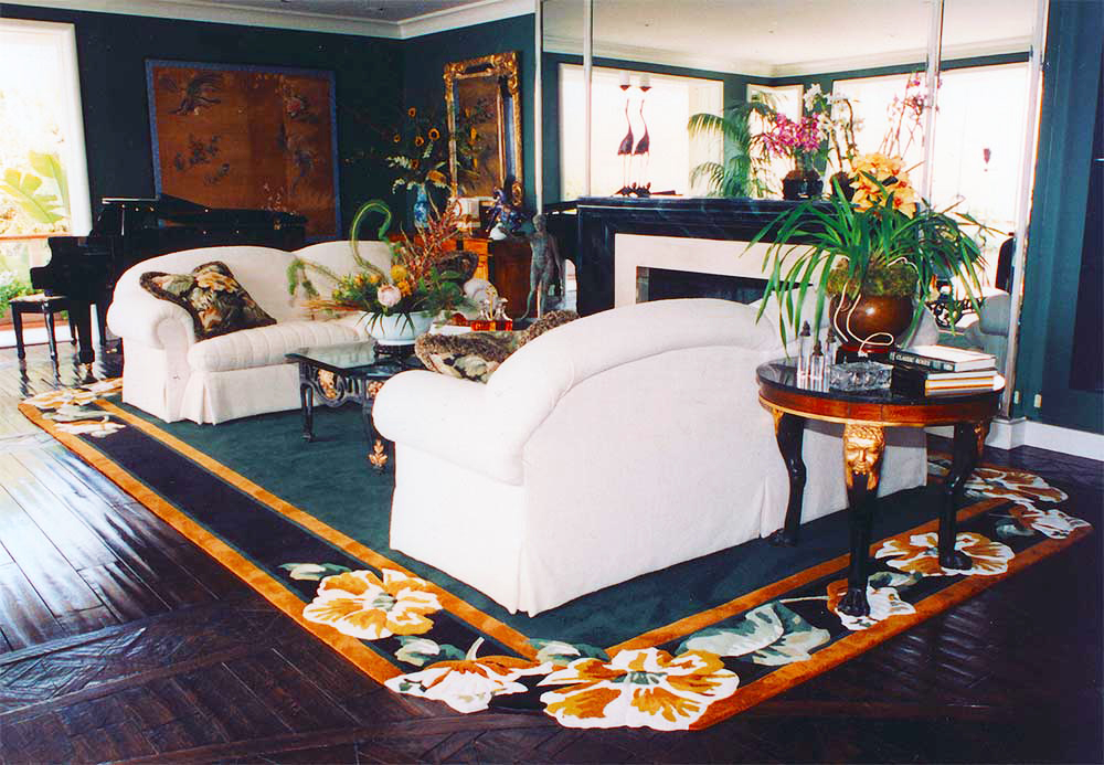 floral custom rug design - Mastercraft